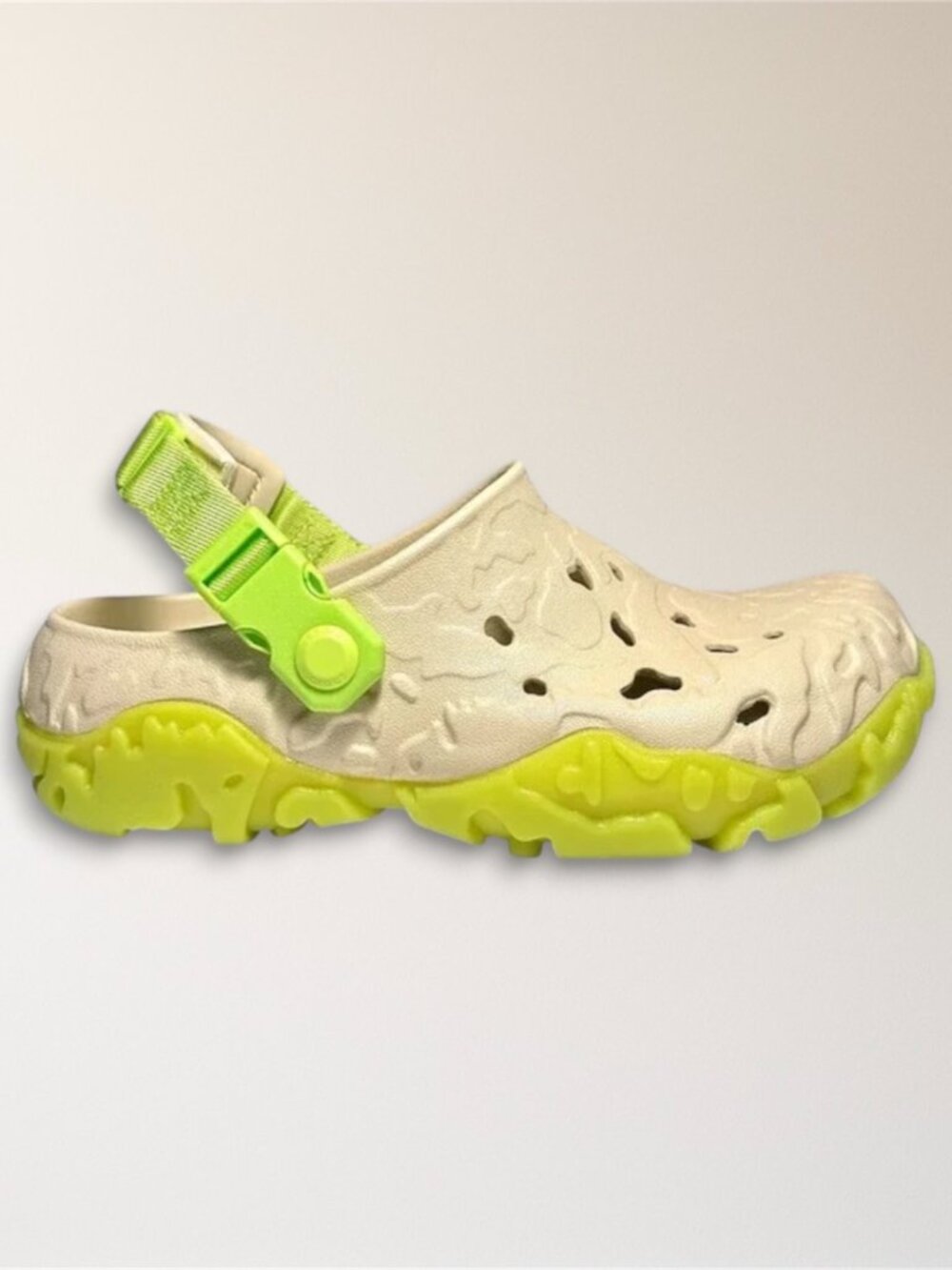 New Crocs All Terrain Atlas Clog Bone Limeade Outdoor Comfort Travel Mens‎ 5